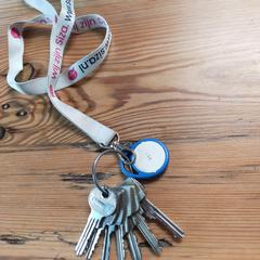 Sleutelbos met SIZA lanyard, som rapportert til iLost