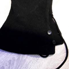 Beanie Zwart gebreid, som rapportert av EBS Tramplein ved bruk av iLost