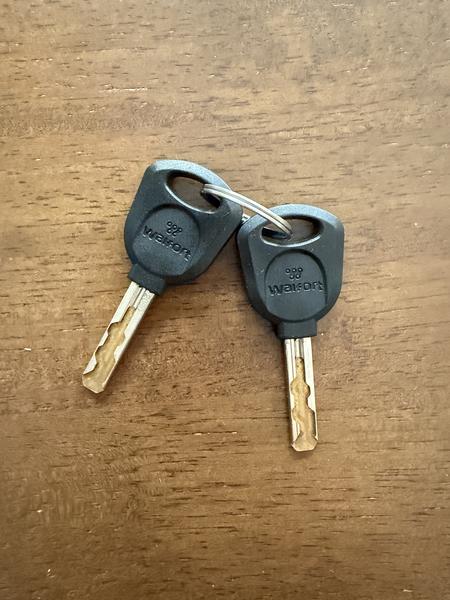 2 zwarte fietssleutels