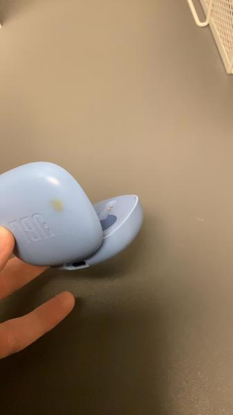 Caixa para auscultadores JBL light blue