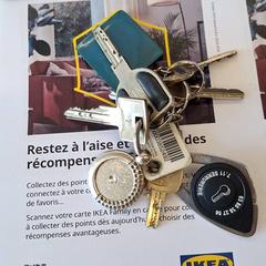 Trousseau de clé, iLost를 사용하여 IKEA Dijon에 보고됨