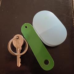 Huissleutel groen label en doosje voor oorfopjes, ha sido reportado a iLost