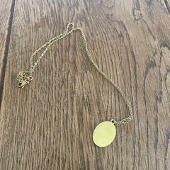 Goudkleurige ketting met hanger, som rapporterats till iLost