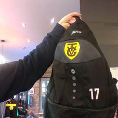 Backpack Bagpack. Brand: JAKO, as reported by MEININGER Hotel Hamburg City Center using iLost