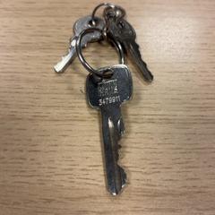 Nyckelring Metaal, 3 sleutels, rapporterat av Pathé Amsterdam Noord med iLost