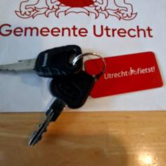 Bicycle key, as reported by Gemeente Utrecht using iLost