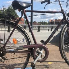 Herrcykel Bordeaux kleur merk Batavus, rapporterat av Fietsdepot Diepenbeek med iLost