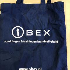 Tasje Blauw met witte opdruk, rapporterat av Gemeente Nijmegen med iLost