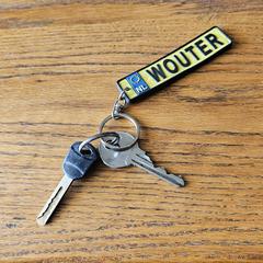 Twee sleutels aan sleutelhanger WOUTER, as reported to iLost