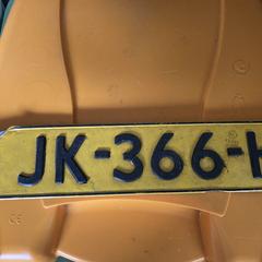 Kentekenplaat, come riportato a iLost