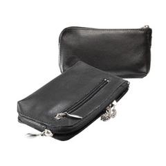 Sleutelbos in leren zakje