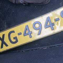 Kentekenplaat, jak zgłoszono do iLost