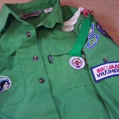 Skjorta green, scoutfit, rapporterat av Het Spoorwegmuseum med iLost