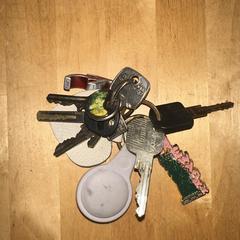 Sleutelbos met airtag + sleutelhanger New York, come riportato a iLost