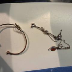 Sieraden a necklace and bracelate, zoals gemeld door Room Mate Bruno met iLost