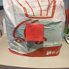 Taška & Potraviny Wit/rode Boni tas, ako bolo nahlásené Bibliotheek Neude (Utrecht) pomocou iLost
