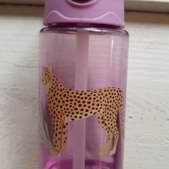 Vattenflaska Paars met een panter voorop, rapporterat av DierenPark Amersfoort med iLost