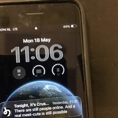 Mobiltelefon, amint azt U-OV Utrecht az iLost segítségével jelentette.