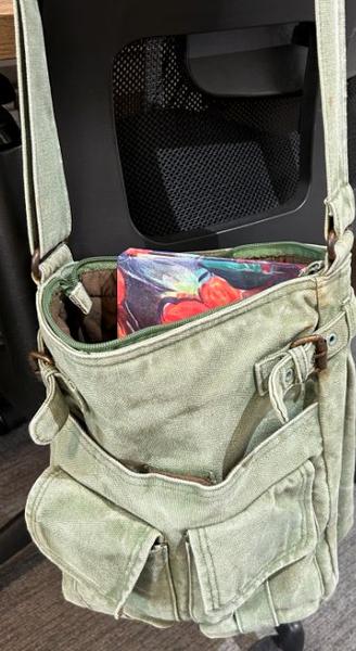 Tas groen canvas
