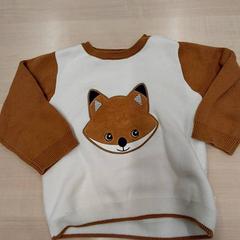 Jumper bebé Blanc et marron motof renard, segundo informou IKEA Bayonne Ametzondo usando iLost