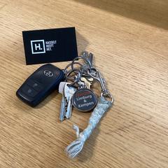 Sleutels Autosleutel en sleutelhanger van touw, zoals gemeld door Stad Hasselt met iLost