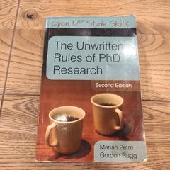Boek Unwritten rules of PhD an iLost gemeldet
