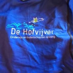 Jacket Blauw opdruk van school, as reported by Familiepark Drievliet using iLost