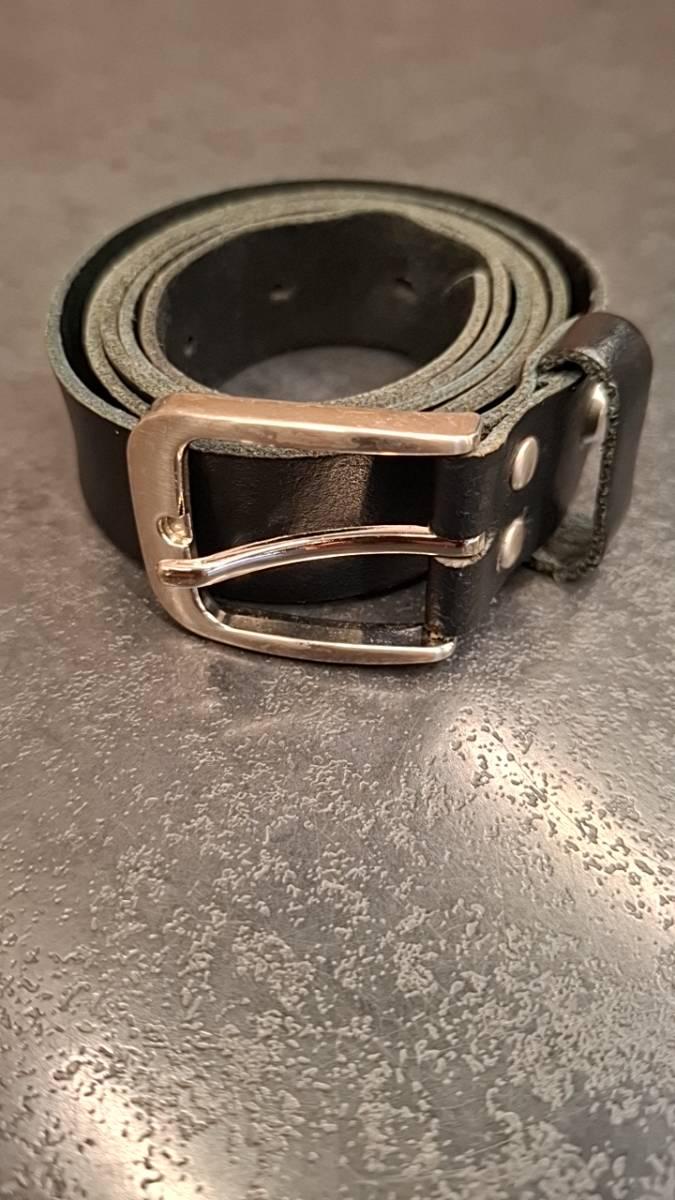 Belt zwart leer