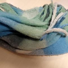 Clothing - Sjaal groen/blauuw, as reported by Regio Oost-Vlaanderen using iLost