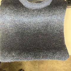 Tröja Blue, rapporterat av BANKS Antwerp med iLost