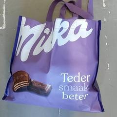 Sack -  Plastiek Draagtas paars/wit, gemeldet von Centraal magazijn über iLost