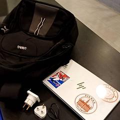 Mochila met laptop, segundo informou Padualaan 97 usando iLost