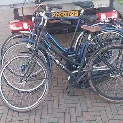 Bizikleta Vogue Zwart, Bruin zadel, gisa salatu by Fietsdepot Meierijstad iLost erabiliz