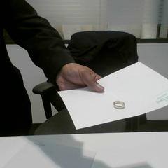 Prsteň goud, ako bolo nahlásené IJsselland Ziekenhuis pomocou iLost