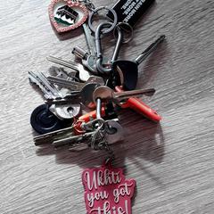 Portachiavi, come riportato da EBS Tramplein utilizzando iLost