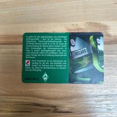 Bedrijfskaart Werder Stammplatz Karte, grün/weiss, zoals gemeld door Wilmering Sulingen met iLost