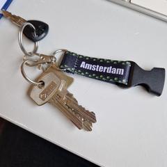 Keys with Amsterdam Keychain with weedplants, iLost-i jakinarazi zaion moduan