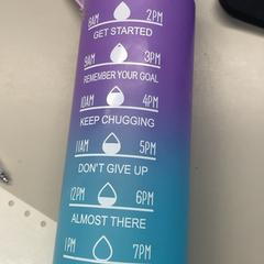 زجاجة ماء Paars met blauw، كما تم الإبلاغ عنه بواسطة Burgers' Zoo عبر iLost