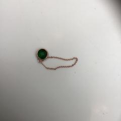 Oorbel goud met groen / earring gold and green, zoals gemeld door Rijksmuseum met iLost