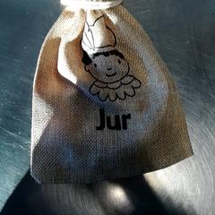 Zak Pietenzak met pepernoten, zoals gemeld door Burgers' Zoo met iLost