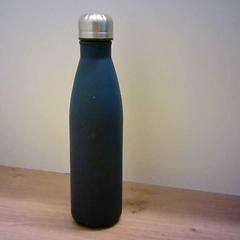 Dricksflaska metaal, donkerblauw, rapporterat av Bobbejaanland med iLost