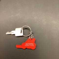 Clé rode sleutelhanger, a été signalé par Stad Hasselt utilisant iLost