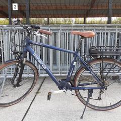 Bicicleta eléctrica para homem Minerva blauw, como reportado por Fietsdepot utilizando o iLost