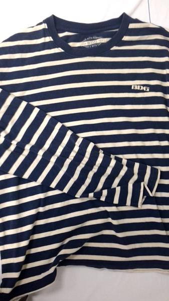 Genser Gestreept, donkerblauw-wit