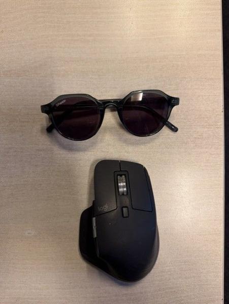 Sunglasses and mouse Black