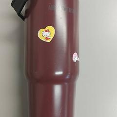Botella Donkerrood met Hello Kitty stickers, ha sido reportado por Burgers' Zoo con iLost