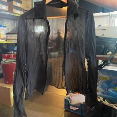 Blouse zwart doorschijnend maat S, zoals gemeld door Into The Great Wide Open met iLost