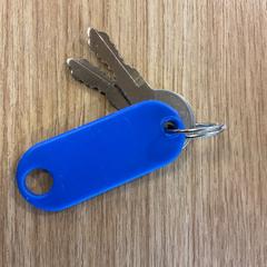 Claus 2sleutels met blauw label, segons ha informat Gemeente Alkmaar mitjançant iLost
