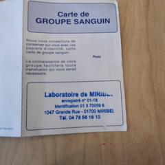 Carte de groupe sanguin, a été signalé par IKEA Lyon Grand Parilly utilisant iLost