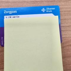 Helseforsikringskort van Ee, som rapportert av Connexxion Amstelland-Meerlanden Schiphol Noord ved bruk av iLost